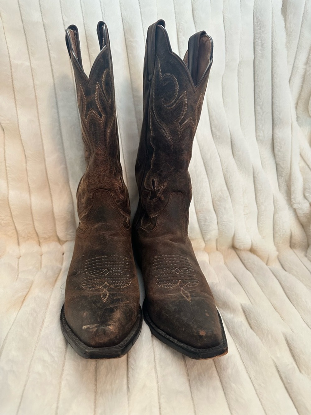 J.B. Dillon Brown Western Cowboy Boots - Picture 2 of 7